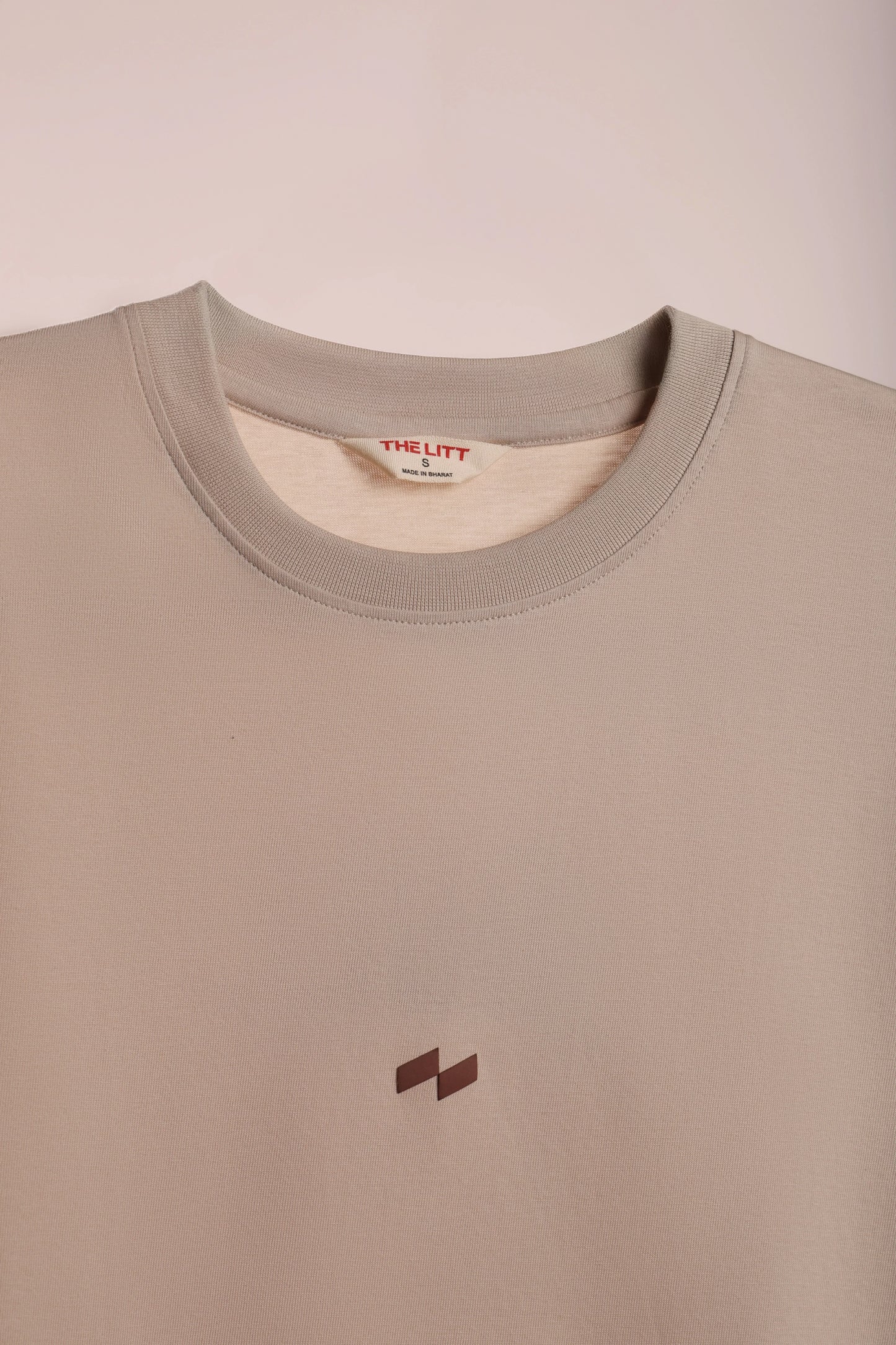 Relaxed Fit Null Beige T-Shirt for Men