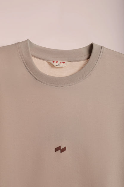 Relaxed Fit Null Beige T-Shirt for Men