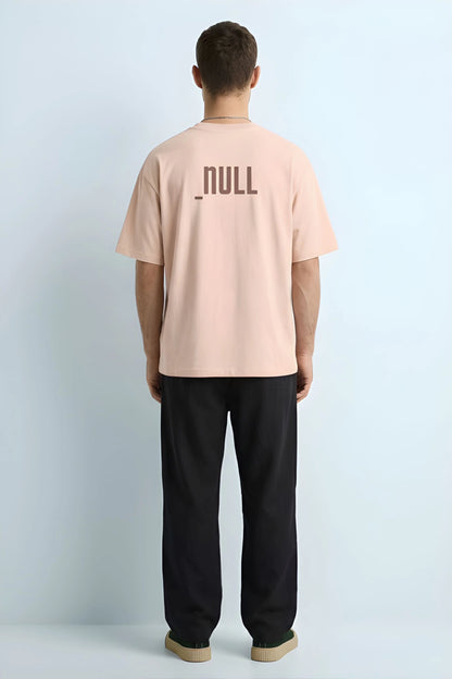 Relaxed Fit Null Beige T-Shirt for Men