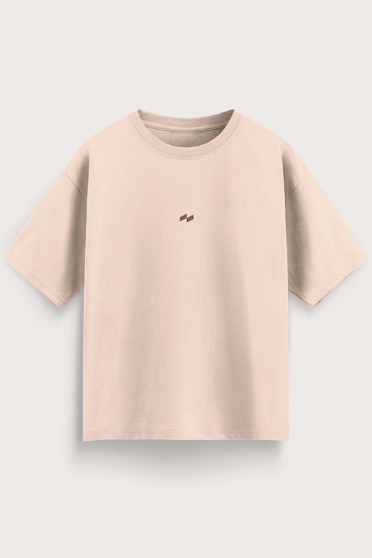 Relaxed Fit Null Beige T-Shirt for Men