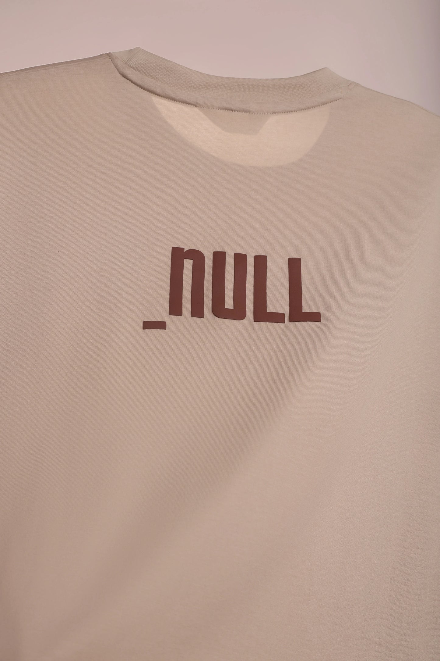 Relaxed Fit Null Beige T-Shirt for Men