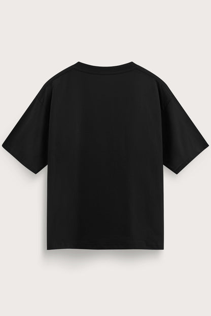 Relaxed Fit 0 Black T‑Shirt for Men