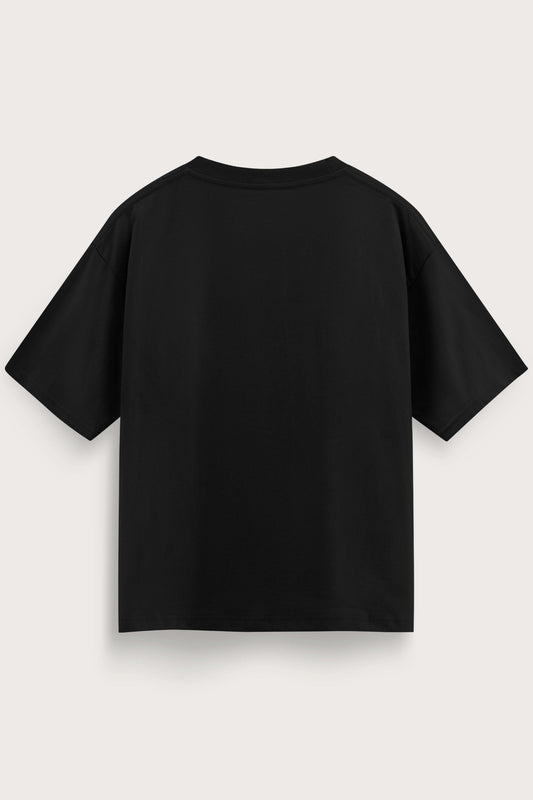 Relaxed Fit 0 Black T‑Shirt for Men