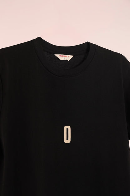 Relaxed Fit 0 Black T‑Shirt for Men