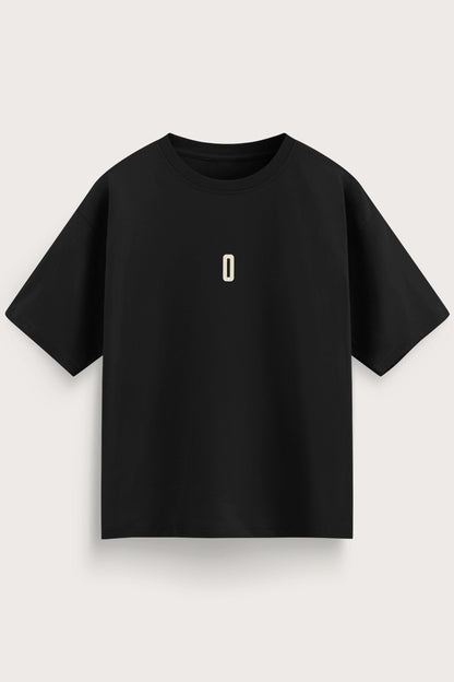 Relaxed Fit 0 Black T‑Shirt for Men