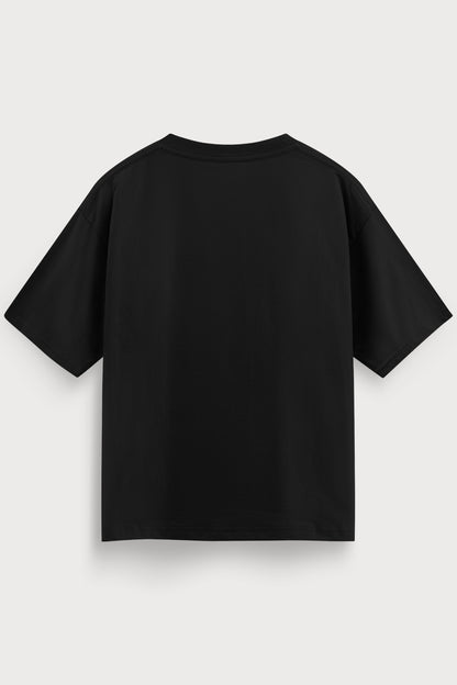 Relaxed Fit Pie Black T‑Shirt for Men