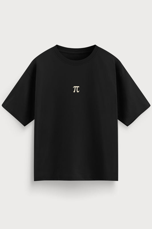 Relaxed Fit Pie Black T‑Shirt for Men