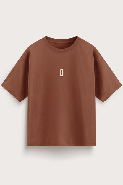 Relaxed Fit 0 Brown T‑Shirt for Men