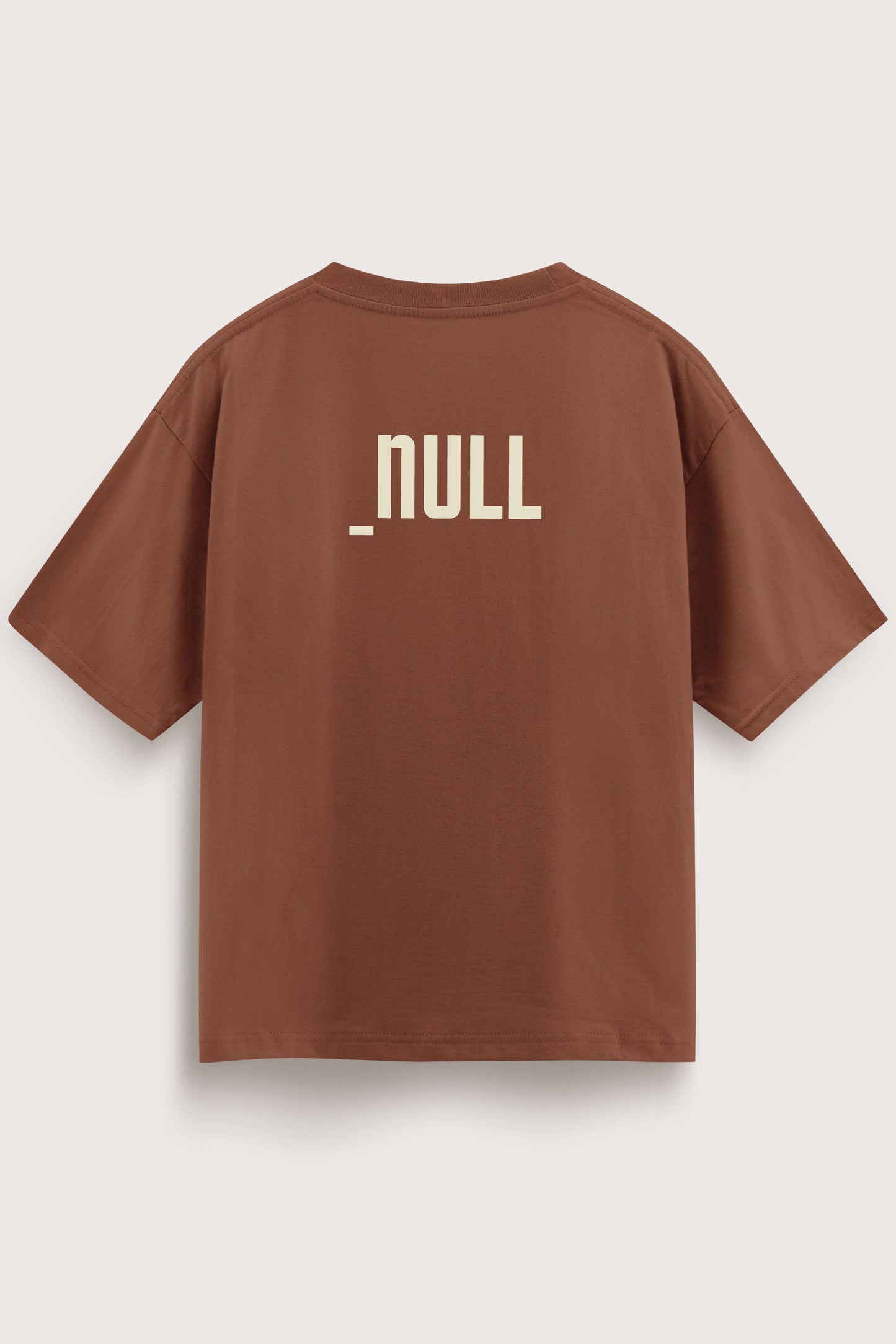 Relaxed Fit Null Brown T-Shirt for Men
