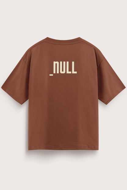 Relaxed Fit Null Brown T-Shirt for Men