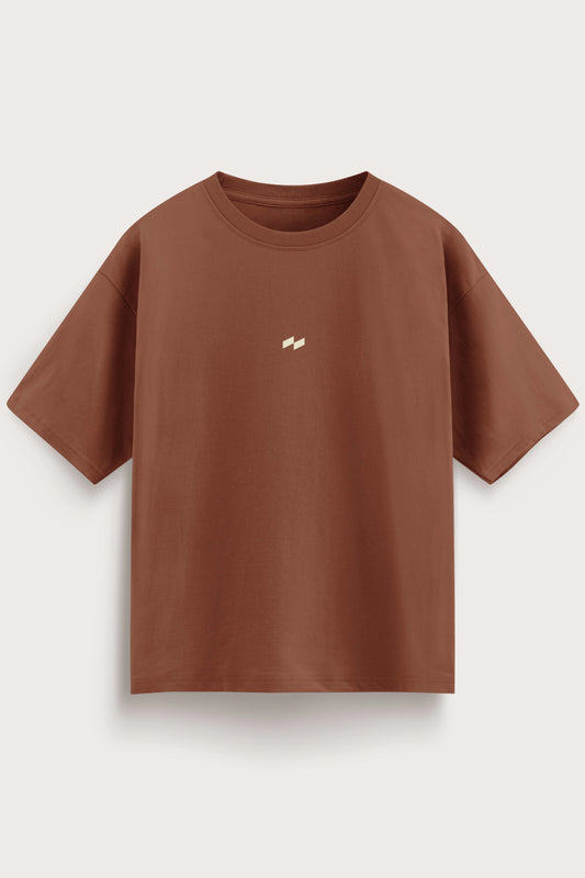 Relaxed Fit Null Brown T-Shirt for Men