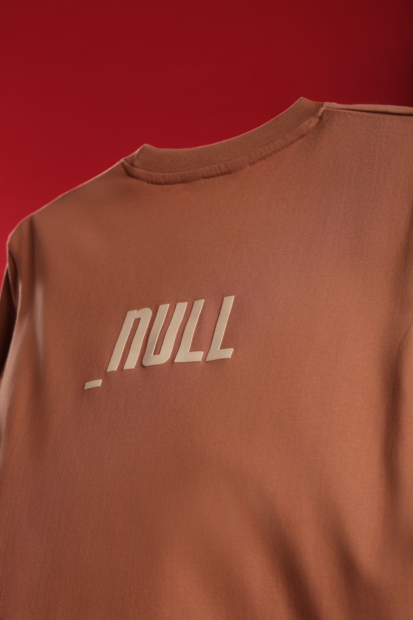 Relaxed Fit Null Brown T-Shirt for Men