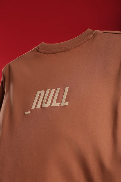 Relaxed Fit Null Brown T-Shirt for Men