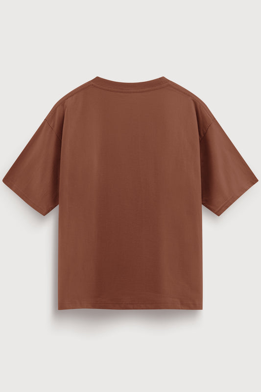 Relaxed Fit Pie Brown T‑Shirt for Men