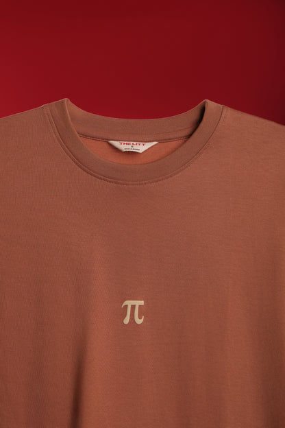 Relaxed Fit Pie Brown T‑Shirt for Men
