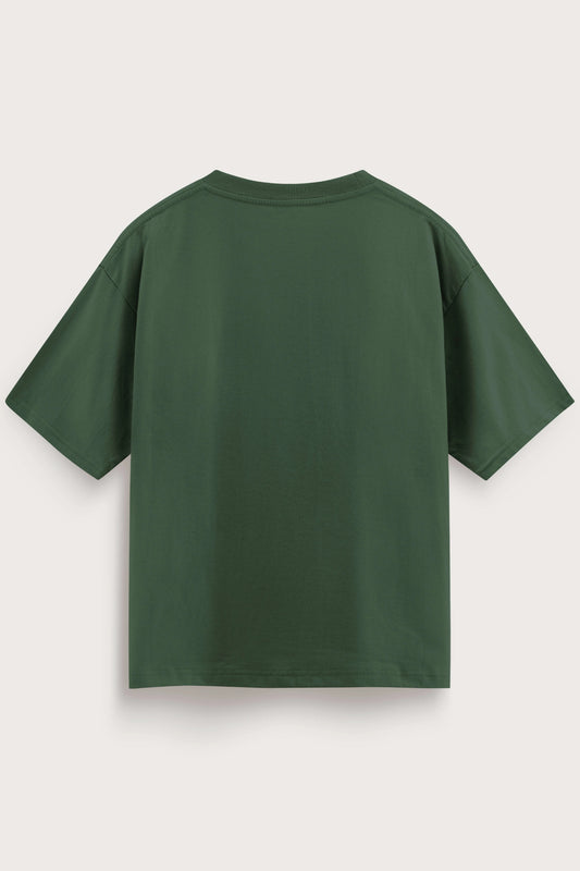 Relaxed Fit 0 Green T‑Shirt for Men