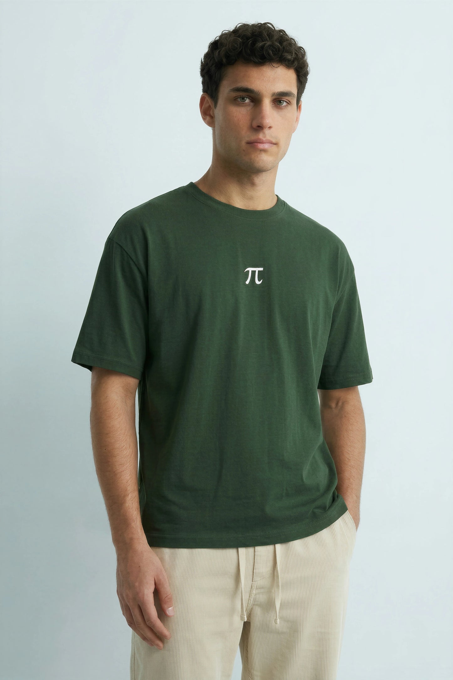 Relaxed Fit Pie Green T‑Shirt for Men