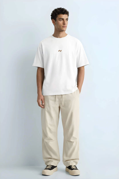 Relaxed Fit Null White T-Shirt for Men