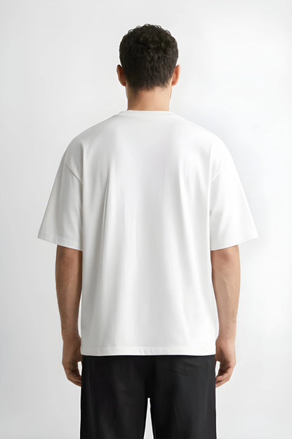 Relaxed Fit Pie White T‑Shirt for Men