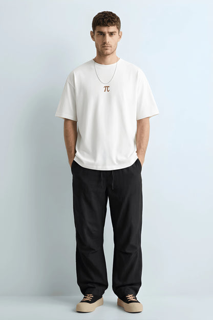 Relaxed Fit Pie White T‑Shirt for Men