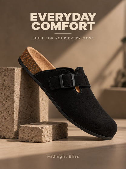 MIDNIGHT BLISS - Daily Aesthetic Suede Clogs - Volton - 