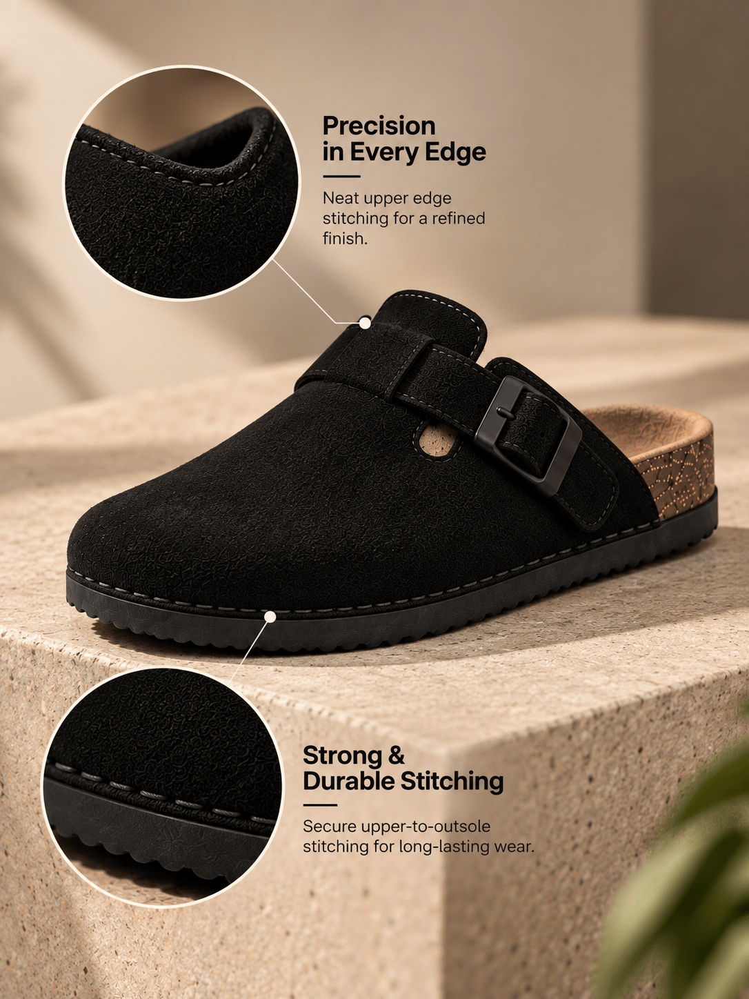 MIDNIGHT BLISS - Daily Aesthetic Suede Clogs - Volton - 