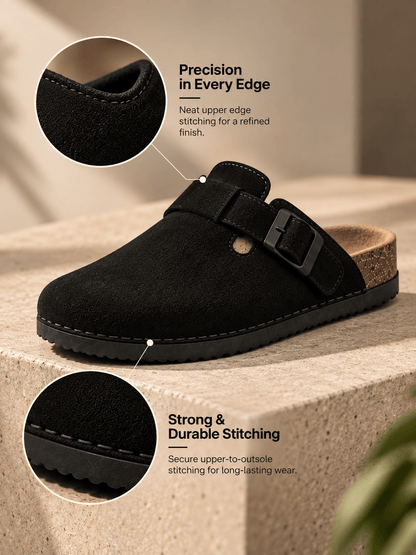 MIDNIGHT BLISS - Daily Aesthetic Suede Clogs - Volton - 