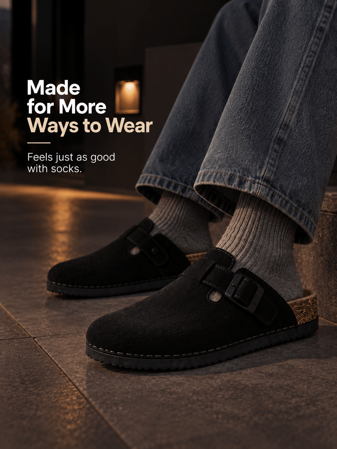 MIDNIGHT BLISS - Daily Aesthetic Suede Clogs - Volton - 