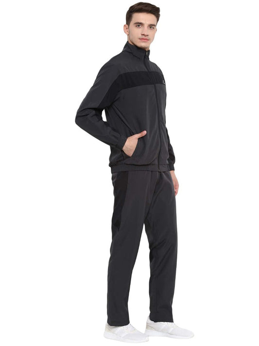Alcis Men Colourblocked Grey Tracksuits