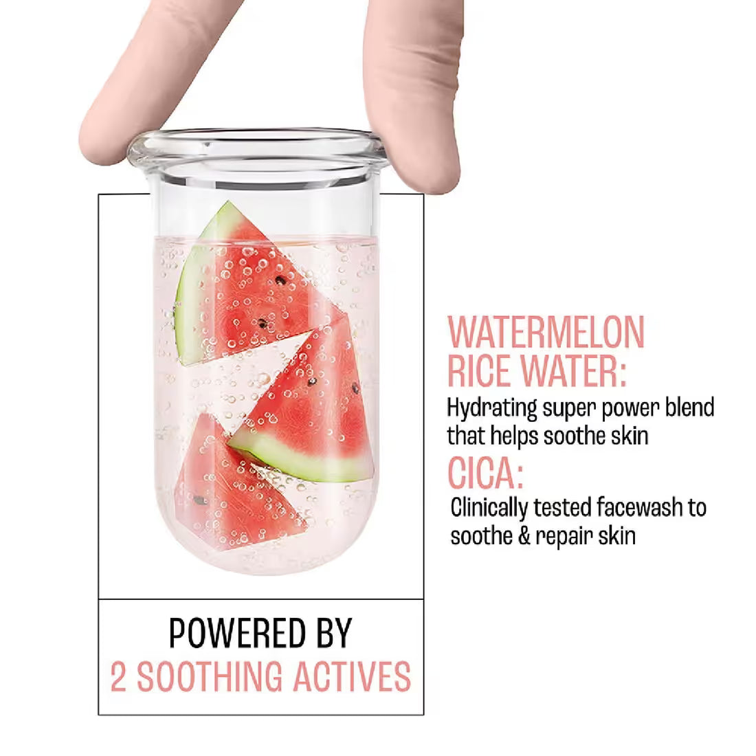 Lakme Blush & Glow Watermelon Rice Water + Cica Jelly Facewash