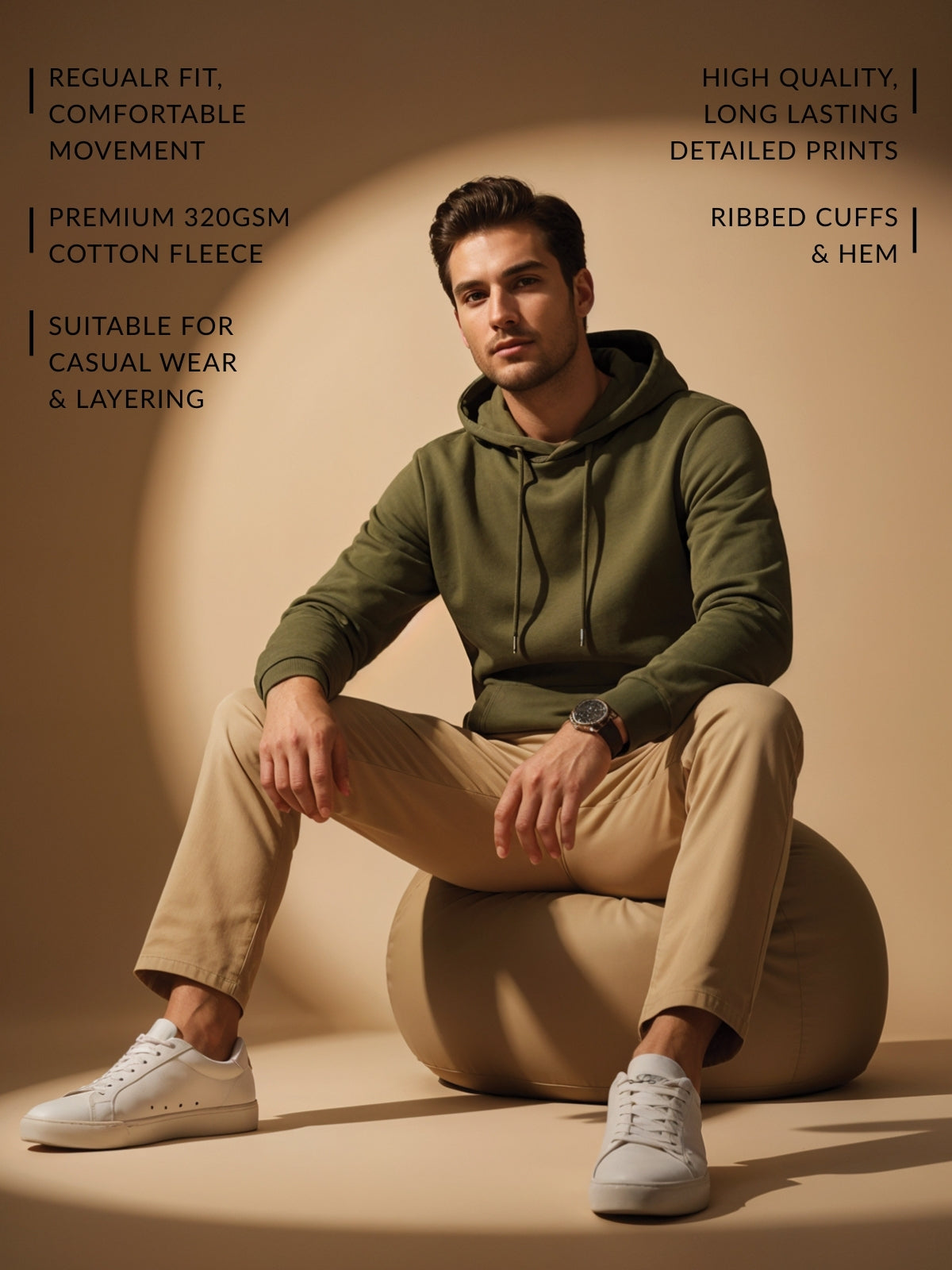 Cotton Poly Fleece Hoodie