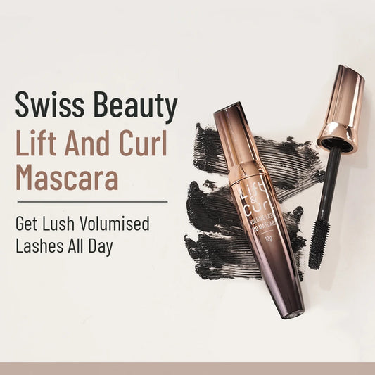 Swiss Beauty Lift & Curl Volume Lash 4D Waterproof Mascara - Black