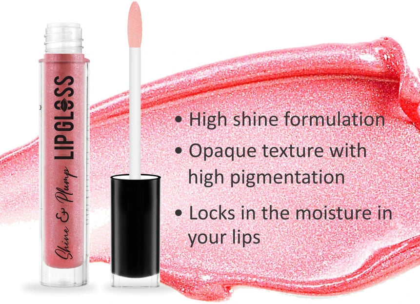 Swiss Beauty Shine & Plump Lipgloss - Peach