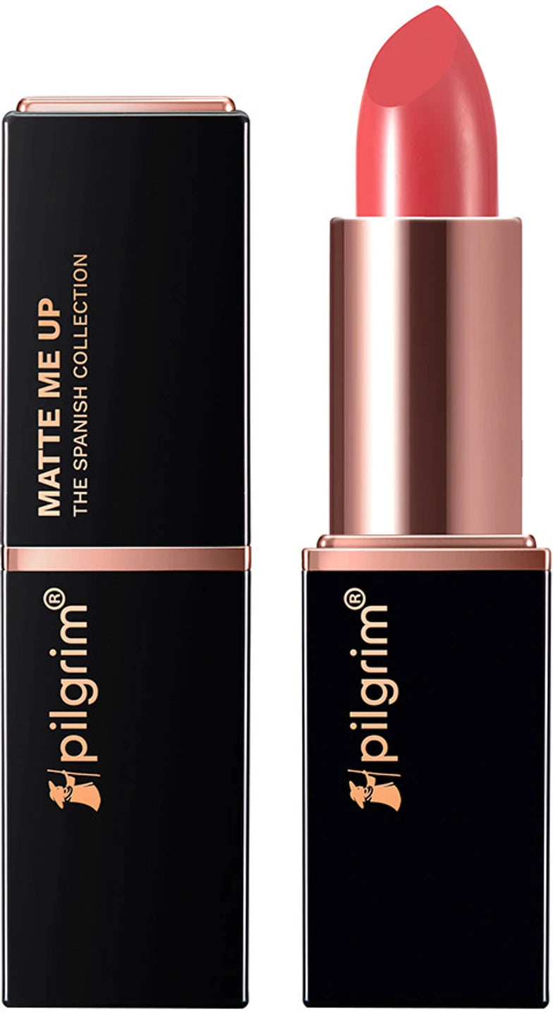 Pilgrim Matte Bullet Lipstick Intense Colour Transferproof & Smudgeproof pink hotness 12 4.2 GRAM
