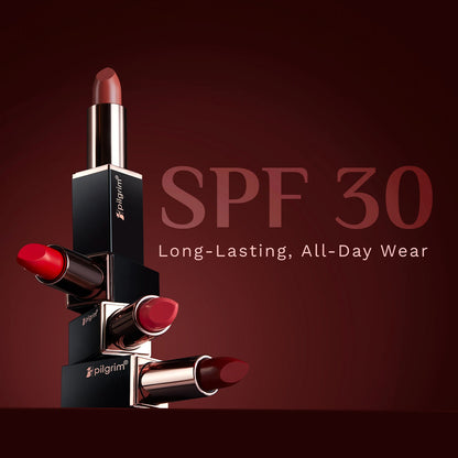 Pilgrim Matte Bullet Lipstick Intense Colour Transferproof & Smudgeproof Cinnamon Lust -33 4.2 GRAM
