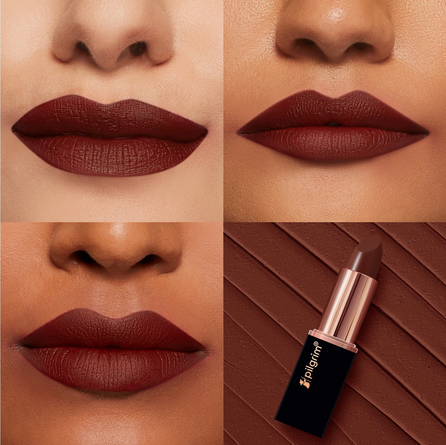Pilgrim Matte Bullet Lipstick Intense Colour Transferproof & Smudgeproof Cinnamon Lust -33 4.2 GRAM