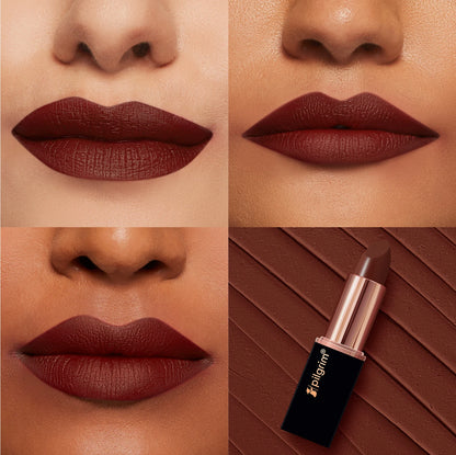 Pilgrim Matte Bullet Lipstick Intense Colour Transferproof & Smudgeproof Cinnamon Lust -33 4.2 GRAM