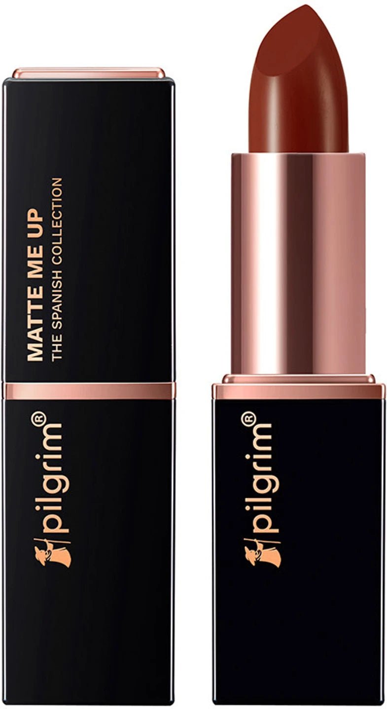 Pilgrim Matte Bullet Lipstick Intense Colour Transferproof & Smudgeproof Cinnamon Lust -33 4.2 GRAM