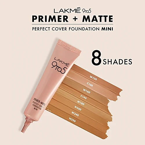 9To5 PRIMER + MATTE PERFECT COVER FOUNDATION MINI - Warm Beige W240