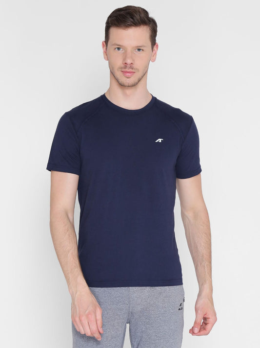 Alcis Multicoloured Solid Round Neck T-Shirt
