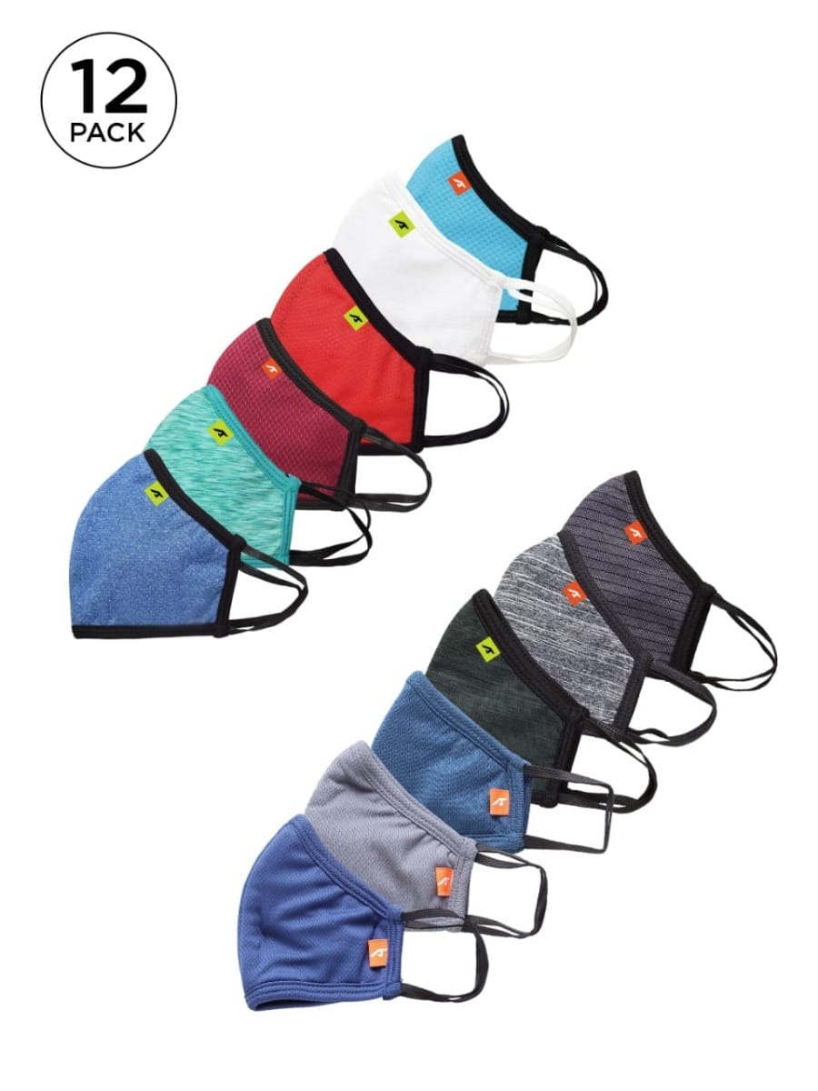 Alcis Pack of 12 ULTRASHIELD A95 Reusable 3-Layer Mask