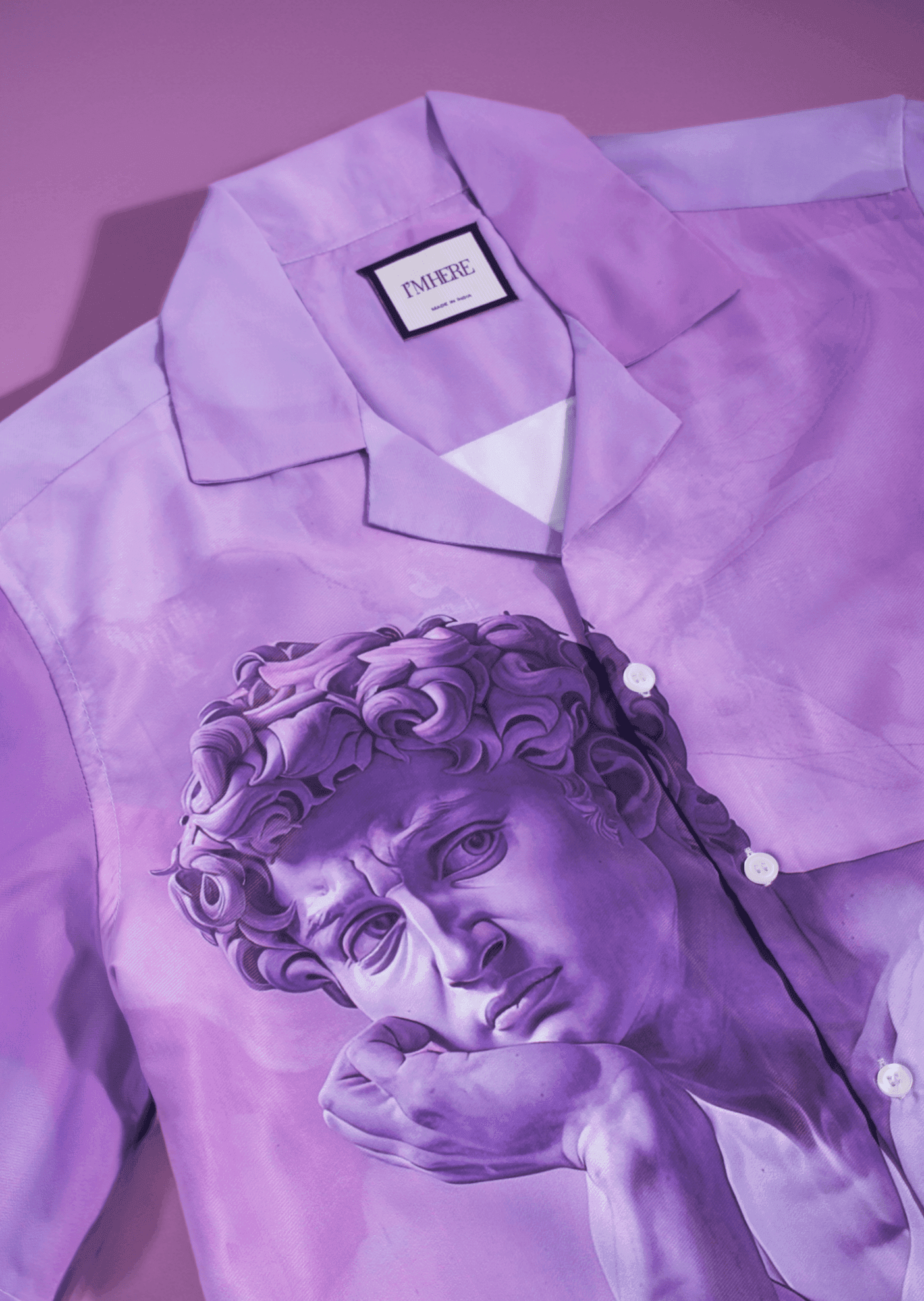 Purple Angelo Resort collar shirt