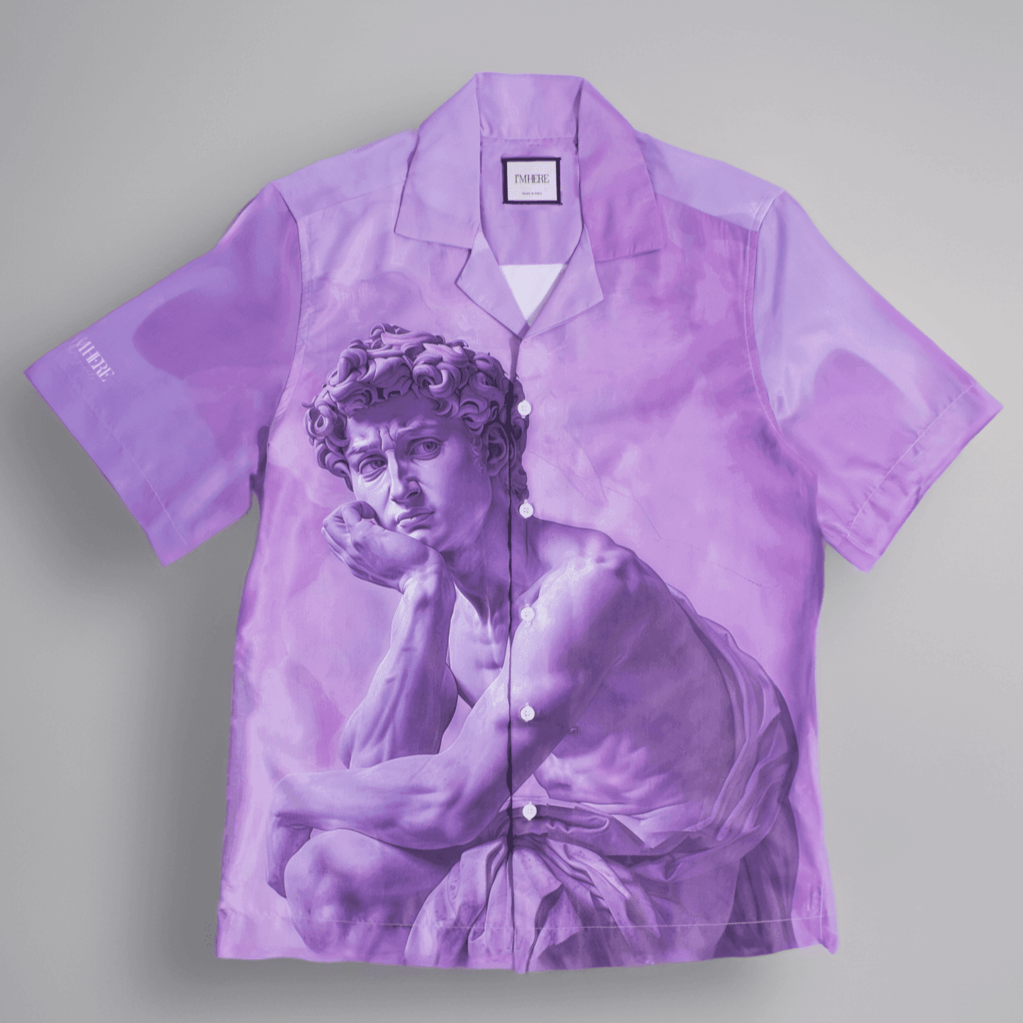Purple Angelo Resort collar shirt