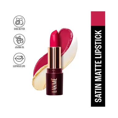 Lakme Ultimate Glam Satin Matte Lipstick - Up 1 Pink Bliss