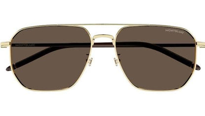 MONT BLANC Metal full Gold brown Square