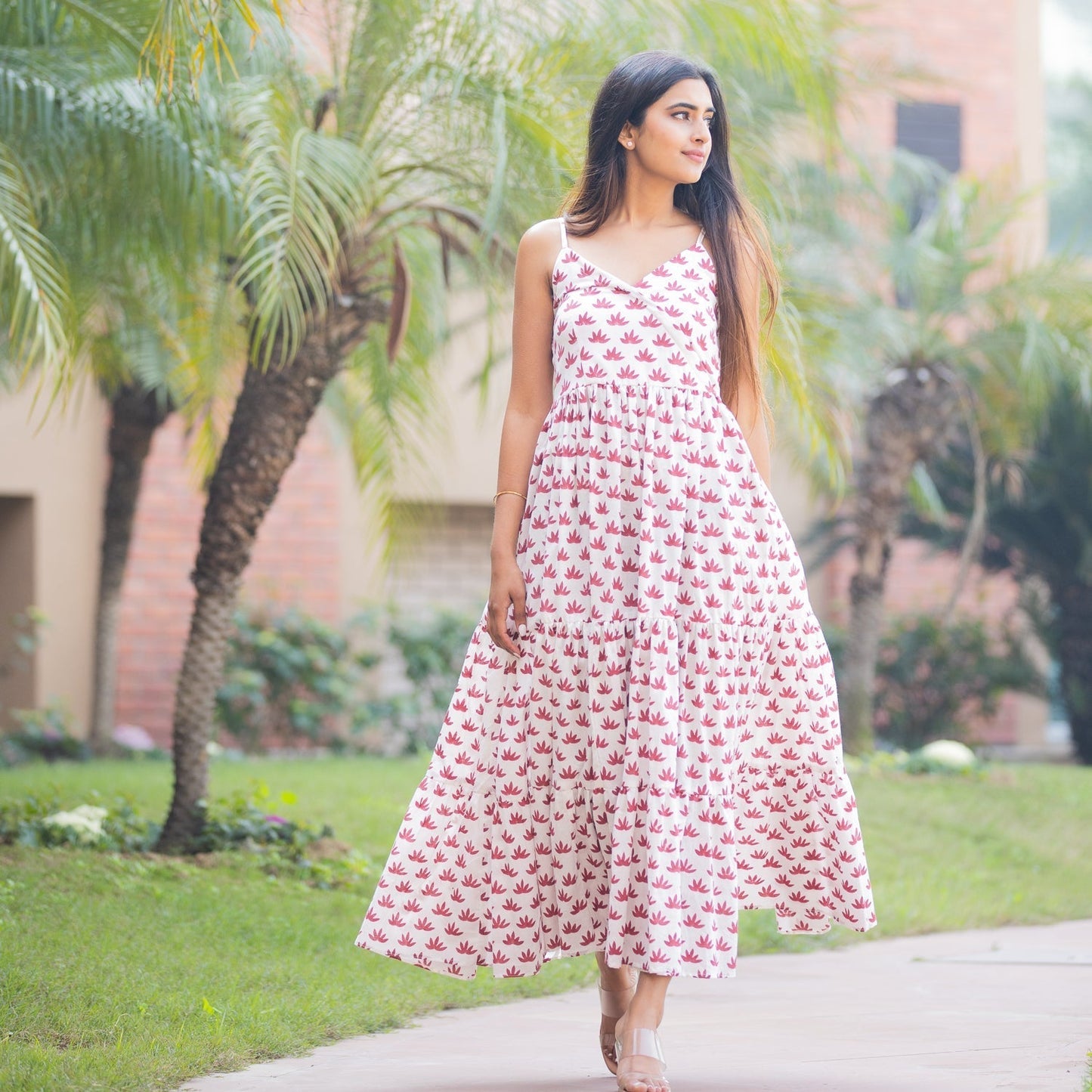 Red Chestnut Dress - Ambraee