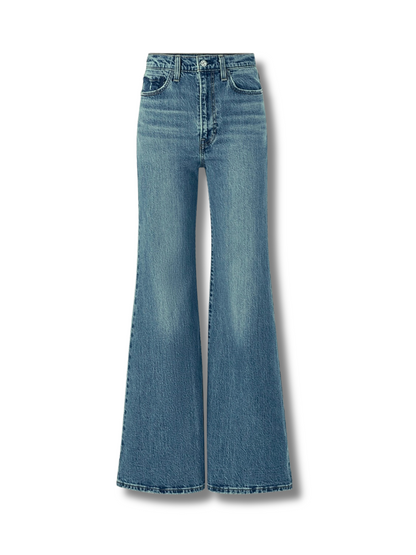 Premium Blue Vintage Washed Bootcut Jeans