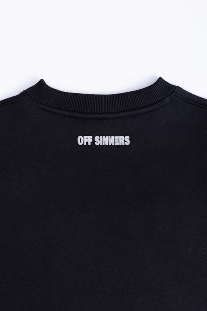 Midnight Hunt Printed Black Sweatshirt Off Sinners