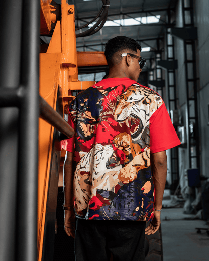 RIVAL ROAR TIGER RED TEE