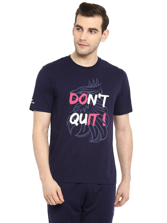 Alcis Men RR Don't Quit Tee RRALCT19-S-Navy Blue